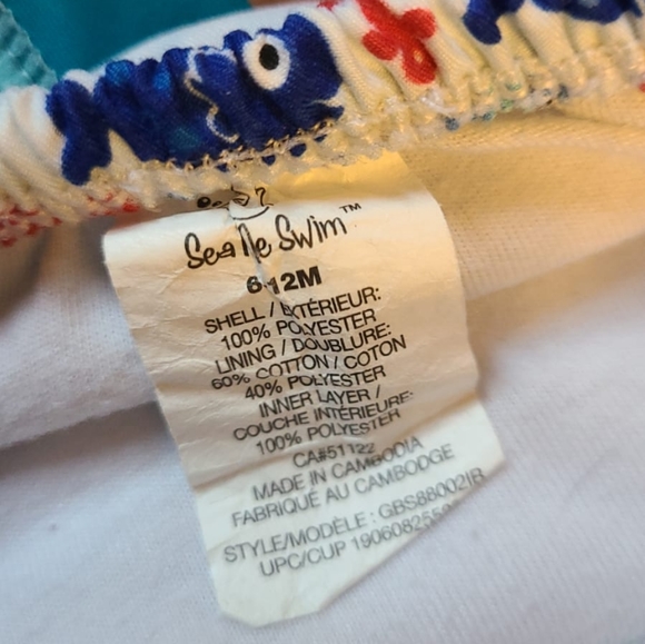 Long sleeved rash guard and swim diaper swimsuit - Picture 3 of 3